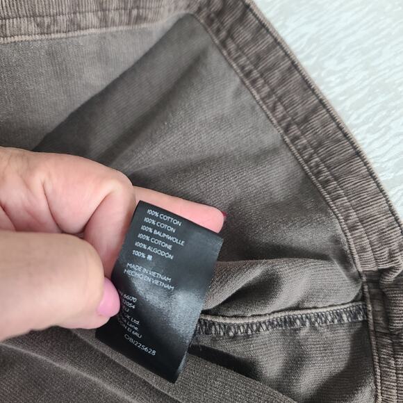 Pilcro Anthropologie Corduroy Tiered Laney Mini Dress brown Size XS Boho - Picture 10 of 11